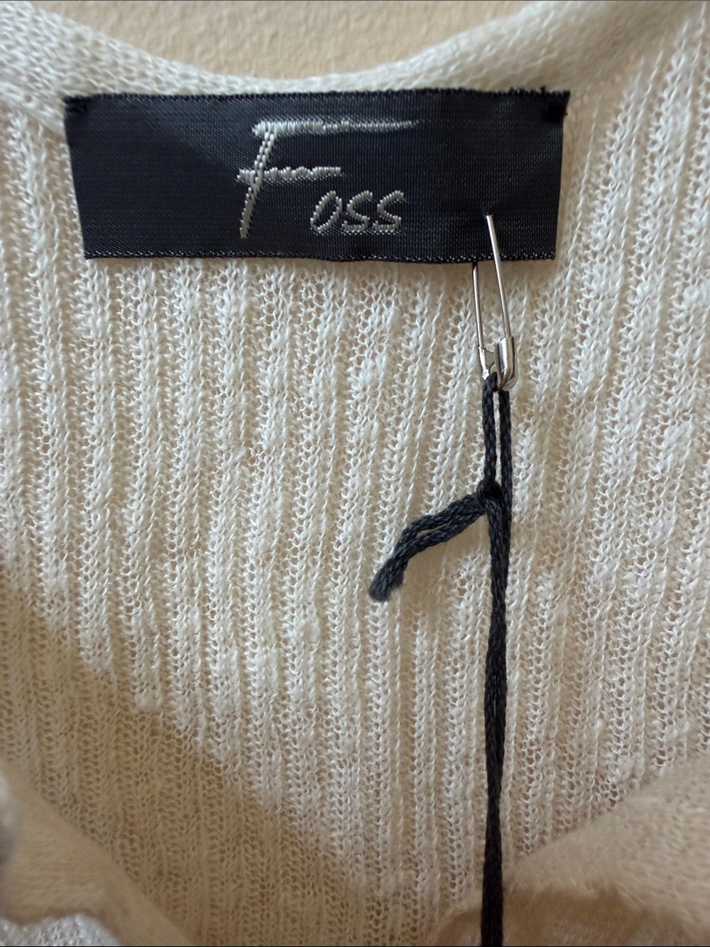 Italian Cream Ribbed Notch-Neck Tank - Picture 2 of 6